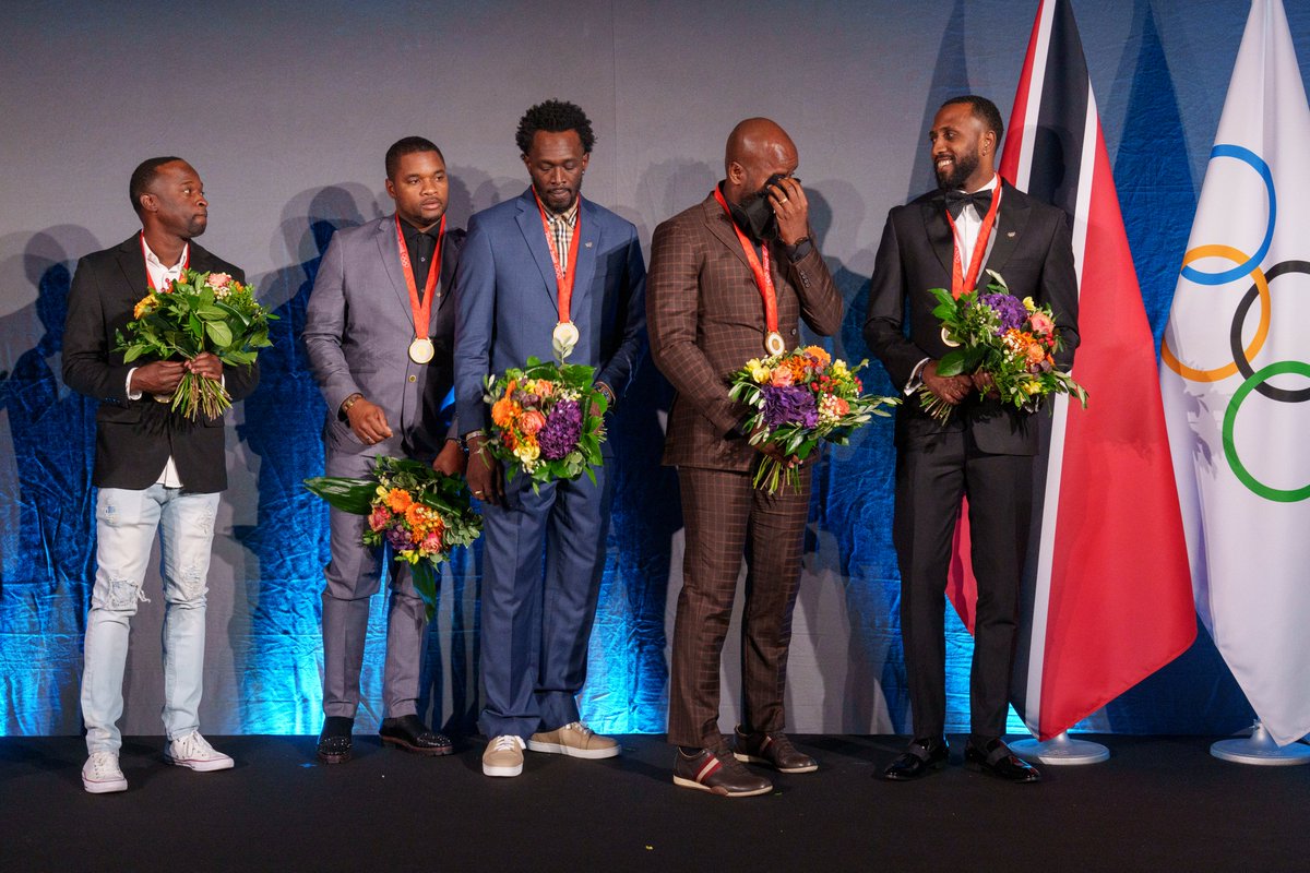 An emotional day. 

Today at The Olympic Museum in Lausanne, Switzerland, the men’s 4x100m relay team from Trinidad and Tobago finally received their gold medals from the Olympic Games Beijing 2008. 🥇