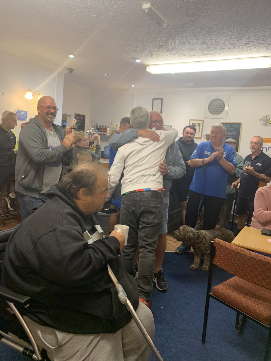 VicsNews's tweet photo. Proud to have accepted the George Melling trophy 🏆 from Big G’s father; Russ Melling tonight - after the #Vics’ 2-1 win Vs @Coppull_United. For once, speechless 🤐 😅 

😭 💙❤️💚 #RipBigG #NeverForgotten @_fletchermike https://t.co/sLE8Z8fzXn