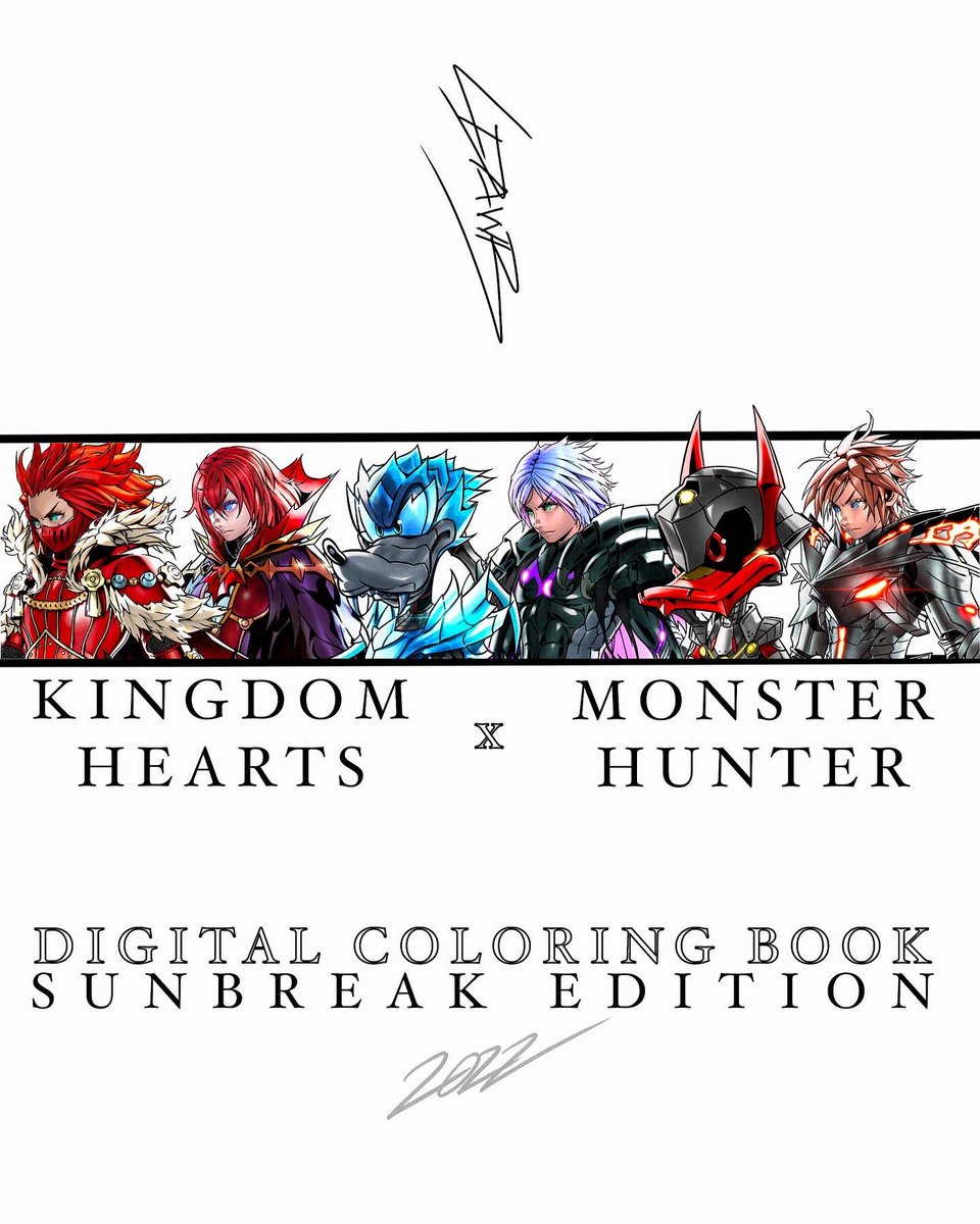 KH x MH Series: the Official Mini Digital Coloring Book☀️📔🖍
•
⏳ only 100 downloads released
•
You can grab yours for $3, or an artist donation of your choice (I appreciate the support 🙏🏽❤️)
•
Head to the link in my bio if you'd like one!
•
#MonsterHunter #KingdomHearts 