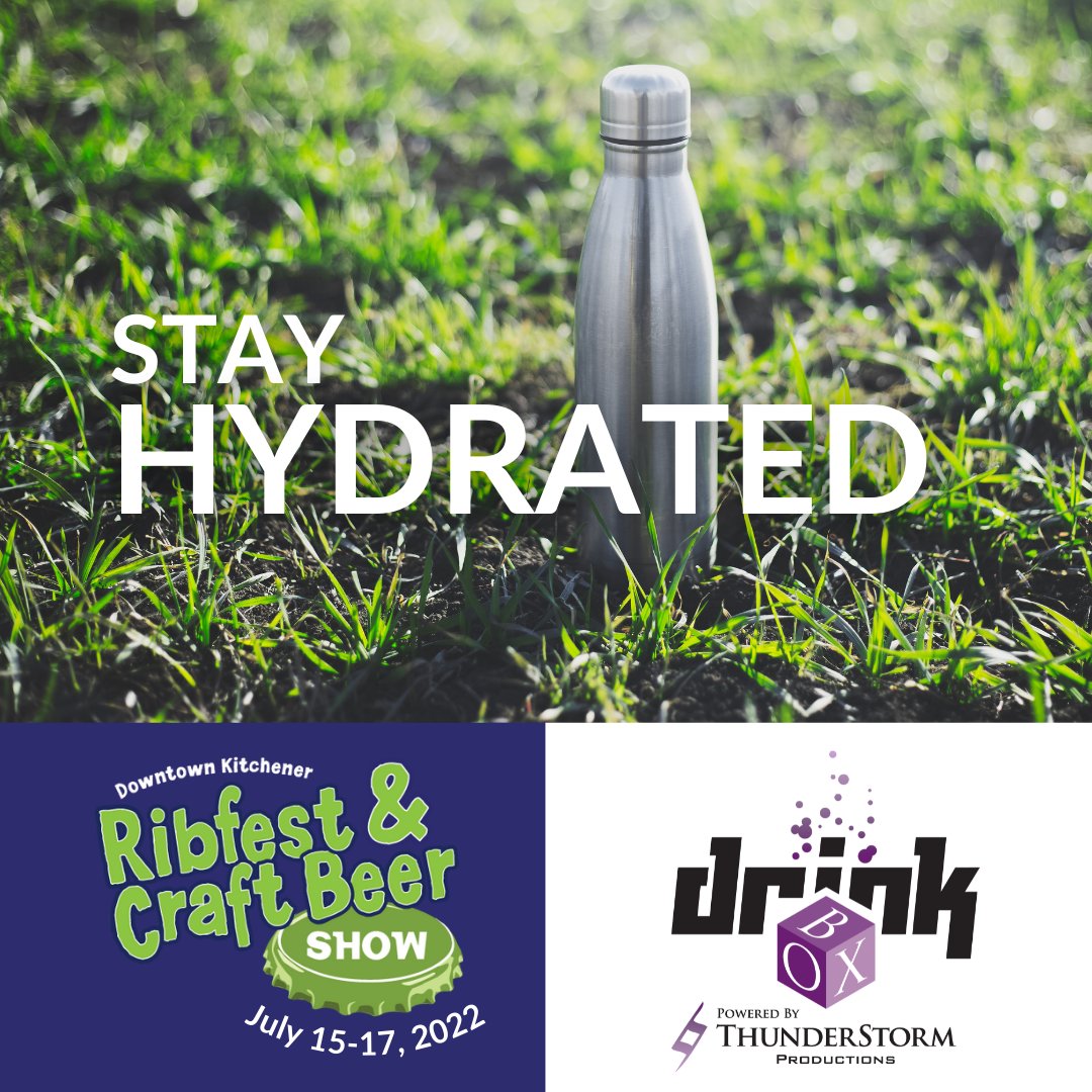 As part of #KWRibfest efforts to reduce waste, we are partnering with Drink Box, powered by <a href="/ThunderStormKW/">ThunderStorm</a> to provide safe, filtered drinking water at no charge to you. So feel free to bring your reusable water bottle and fill it often to stay hydrated!
bit.ly/2XaWkSE