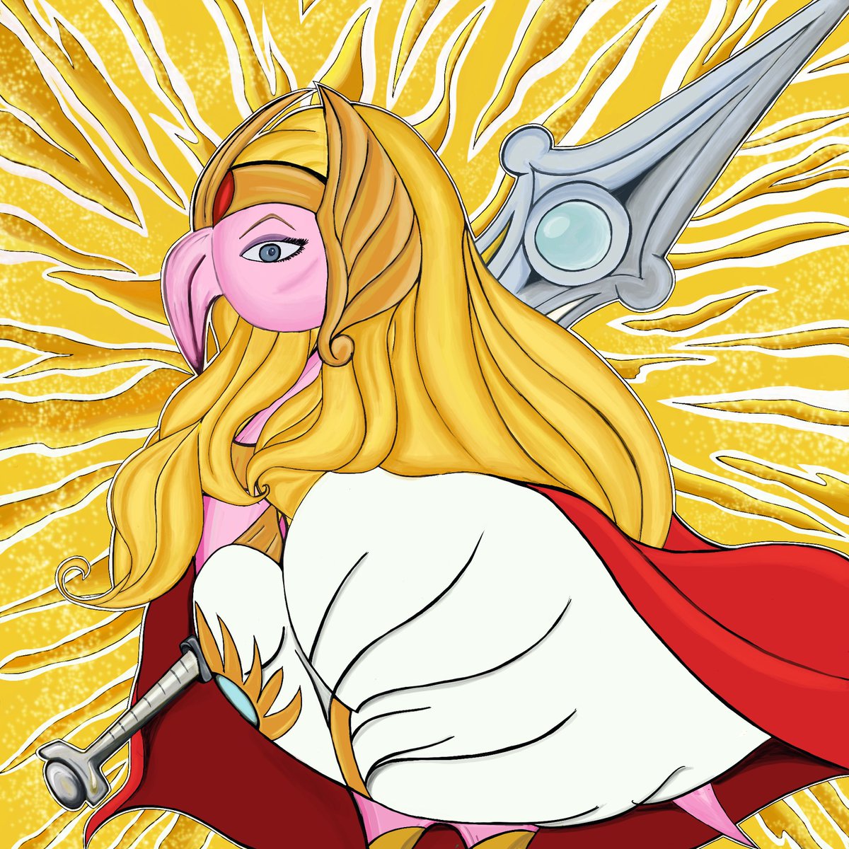 She-Ra is still waiting for her forever home! 
Does she belong in your wallet? 
💥💗🦩💗💥
#gottagetaMINGO
opensea.io/collection/mol…