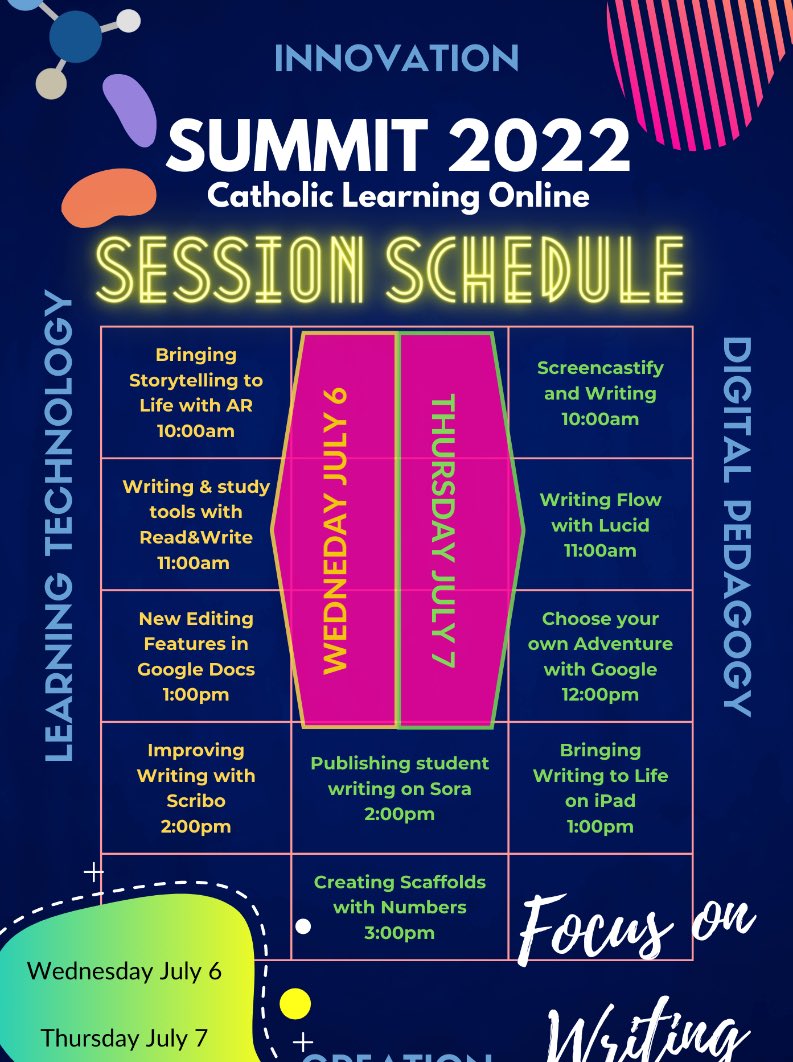 Catholic Learning Online Summit - Focus on Reading starts today. What a great lineup! <a href="/CathEd_DoW/">Catholic Education Diocese of Wollongong</a> #CEDoWstem summit.cenet.catholic.edu.au