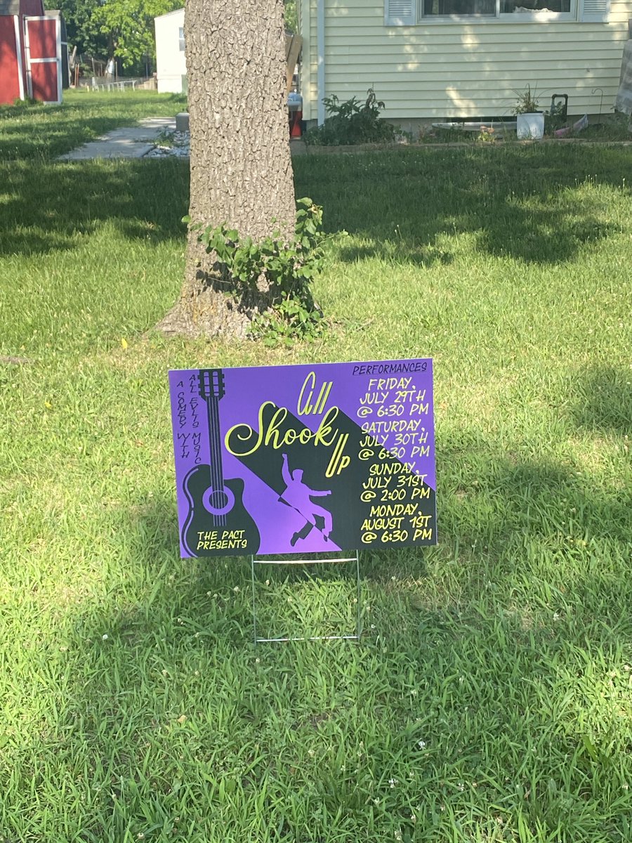 Outdoor signs just came in. Excited to see these popping up around town. Lots more details to share as show dates become closer and closer! #PACTASU