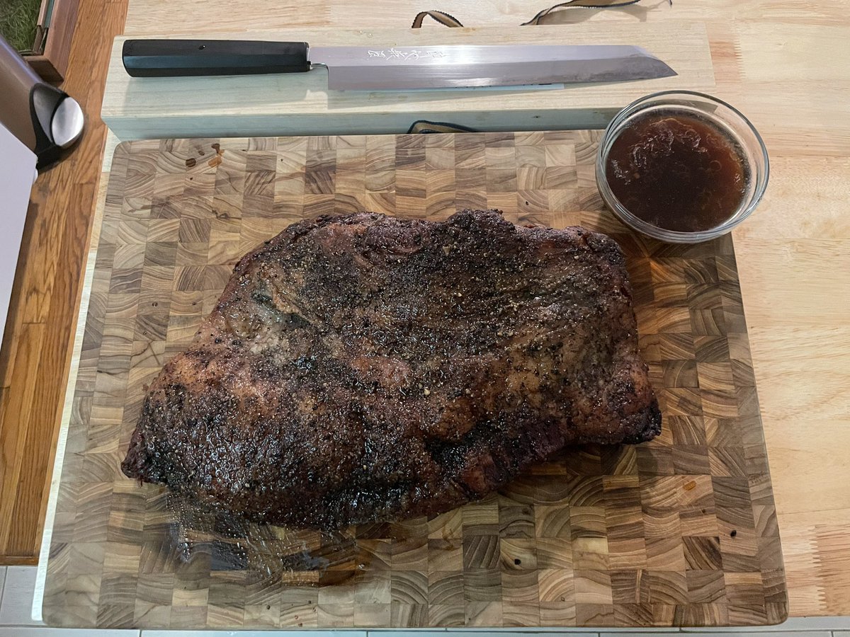 HodlAloha's tweet photo. First Brisket. Proof of work. https://t.co/Il7Wo4GCaJ