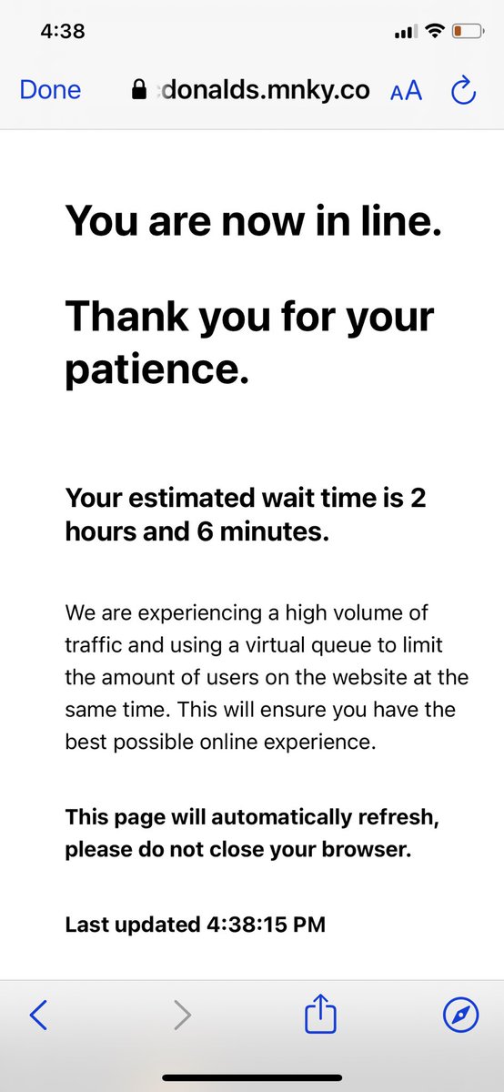 enbdalton's tweet photo. If i had 2 hours to monitor an online queue I wouldve cooked dinner. #grimacefloat #digitalpartners #digitaloops https://t.co/65lhXZIDYG
