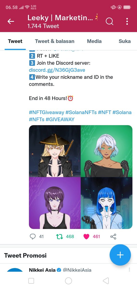 bilqis09_s's tweet photo. @taegiveaway @LeekyNFT Done join🙏🏻 https://t.co/dM4hS7dxDb
