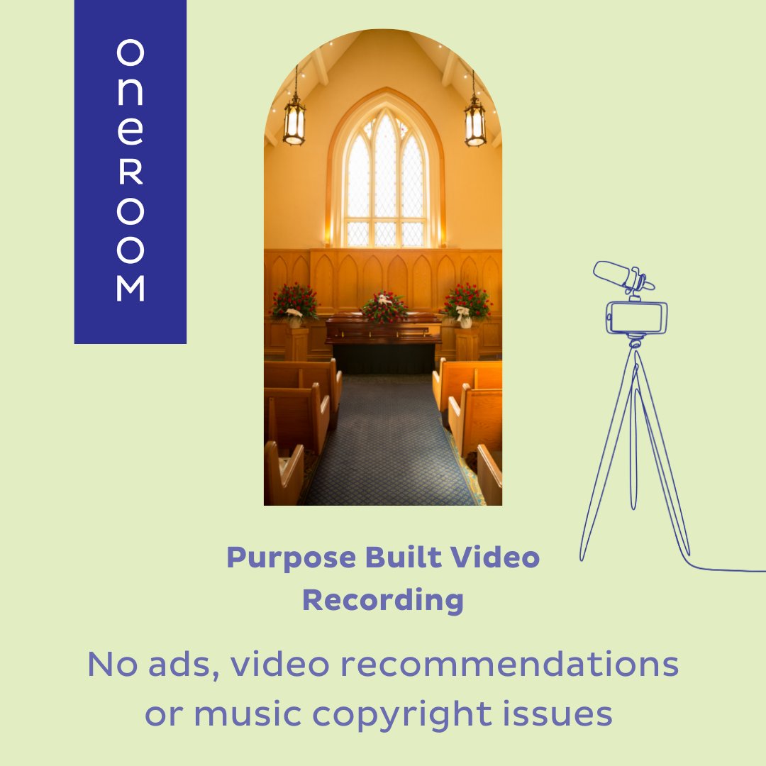 Our service allows for the same care and sensitivity for online guests as those attending in person. 

❌No intrusive adverts 
❌No next video recommendations 
❌No music copyright issues

#videorecording #funeralhomes #funeraldirectors