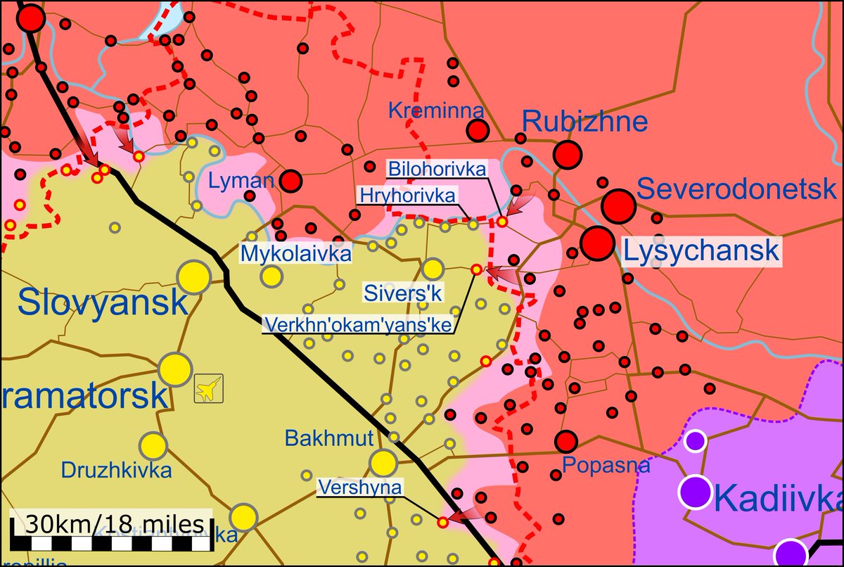 Карта бойових дій: Карта боевых действий в Украине. 6 июля 2022 год