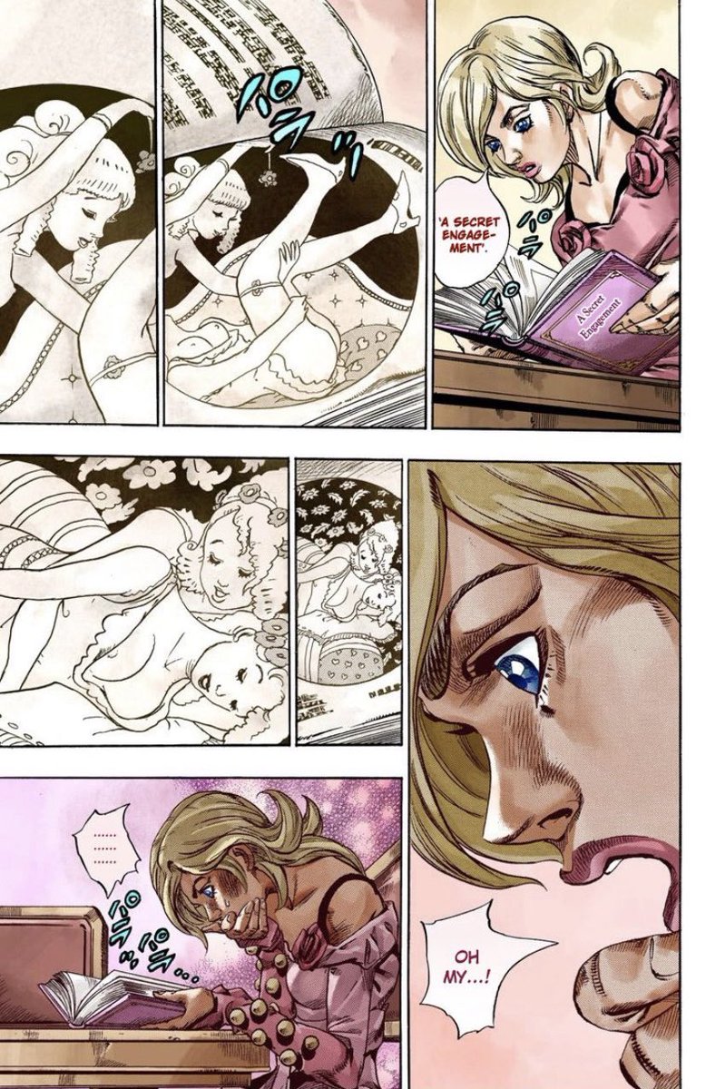 DailyJJBAWomen's tweet photo. Lucy accidentally reads lesbian erotica. https://t.co/C1kBbPvz3b