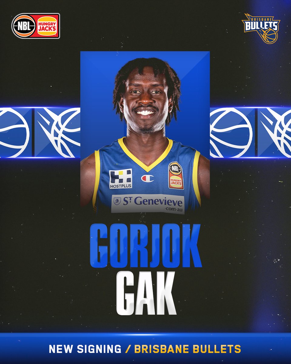 GAK ATTACK 💥

The <a href="/BrisbaneBullets/">Brisbane Bullets</a> have signed promising young big man, Gorjok Gak on a one-year deal

Gorjok joins younger brother Akoldah (Hawks) as the second Gak in #NBL23 👥

Full details at bit.ly/3RdfCPG