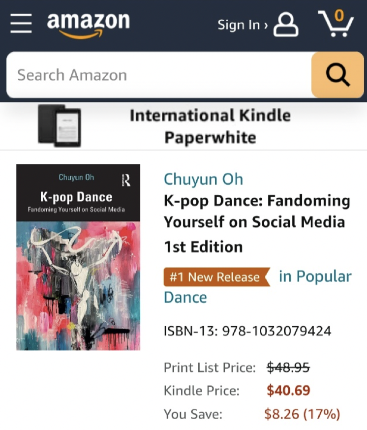OhChuyun's tweet image. Thanks to K-pop fans, K-pop Dance became #1 in New Release in both Communication and Popular Dance on Amazon! amazon.com/K-Pop-Dance-Fa…  #Kpop #BTSKpop #BlackpinkKpop #ARMY @ARMYTEAMID @SMTOWNGLOBAL @jypnation @ygent_official @BIGHIT_MUSIC @allkpop #KpopTwitter @BTS_twt