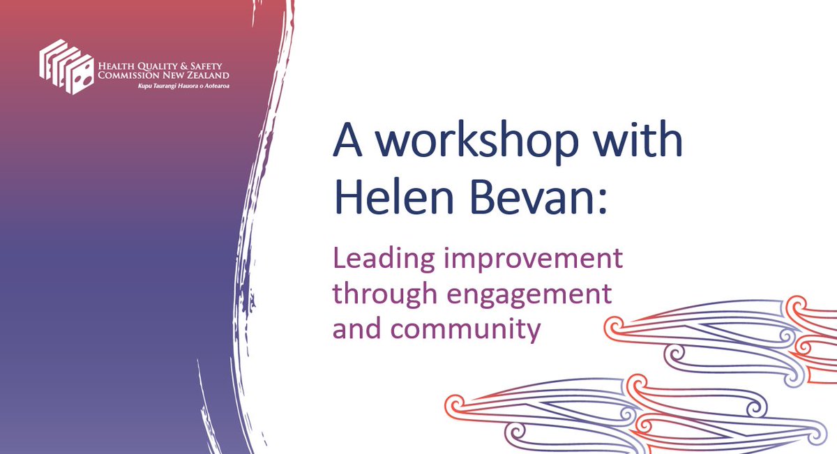 There’s still time to register for the upcoming two-day workshop with Helen Bevan - leading improvement through engagement and community, being held in Wellington on 2/3 August 2022. Find out more on our website: bit.ly/3yGolm7