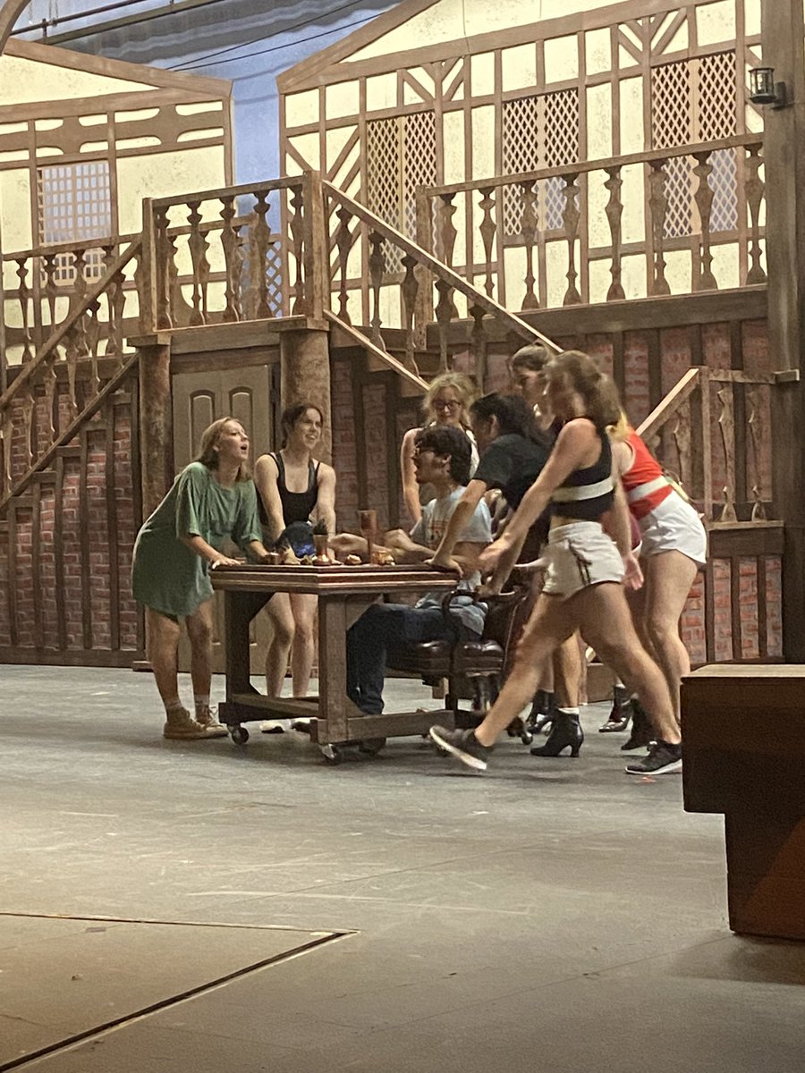 Stopped by CHS to catch a little of the rehearsal for the summer musical, “Something Rotten.”The big show runs Thursday through Sunday and from what I’ve seen already, it’s going to be great! #WCSCProud