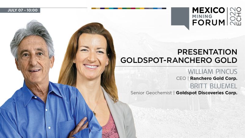 GoldRanchero's tweet photo. We will be presenting at the Mexico Mining Forum on July 7, 2022.  Register today and hear about the exciting exploration program underway at Santa Daniela.

Details can be found here: https://t.co/9HgblC4EAf https://t.co/H1Mq9YEwTL