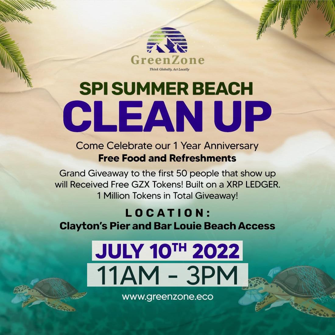GreenZone__'s tweet photo. If you plan on attending our Summer Beach cleanup at #SouthPardeIsland on July 10th  11am-3pm 
Please fill out this consent form beforehand to get your @GZX_TOKEN for the event! ♻️🚀

https://t.co/2nNXnwRUjj

#Recycle #BeachCleanUp #SPI #Crypto #GZX #XRP #GreenChipNFT #Texas https://t.co/Iqi7MMnw6p