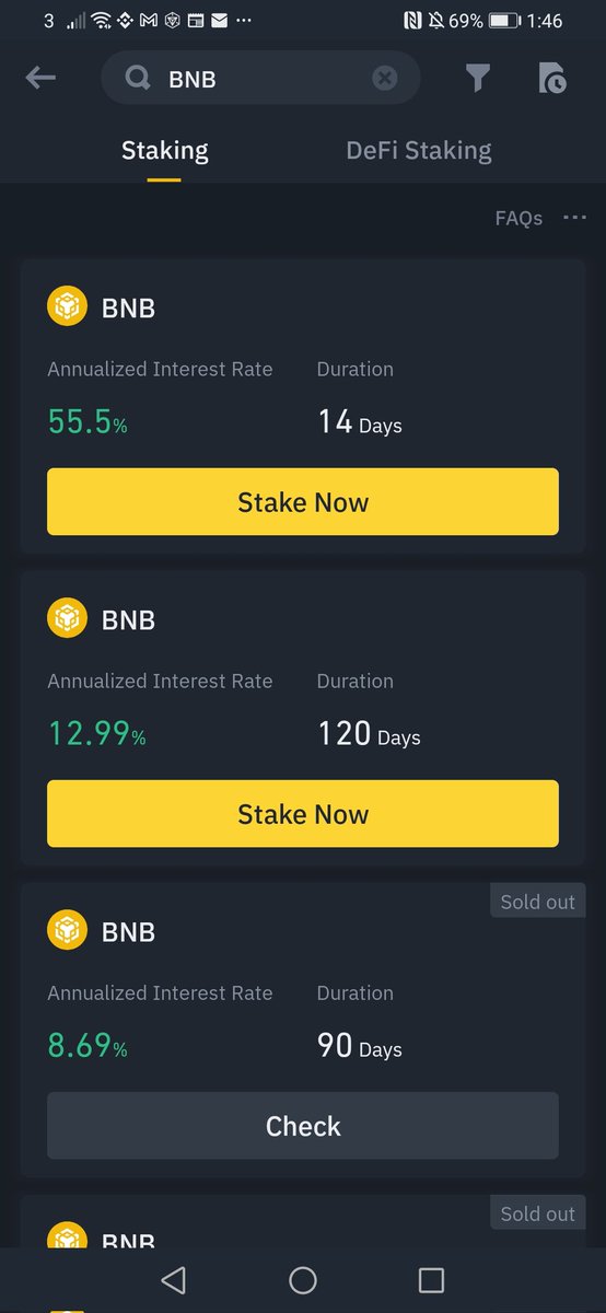 ShiaCrypto's tweet photo. $BNB na Binanceu 55% APY kod oročenja na 14 dana, max 1 kom https://t.co/hWSJl0nsgB