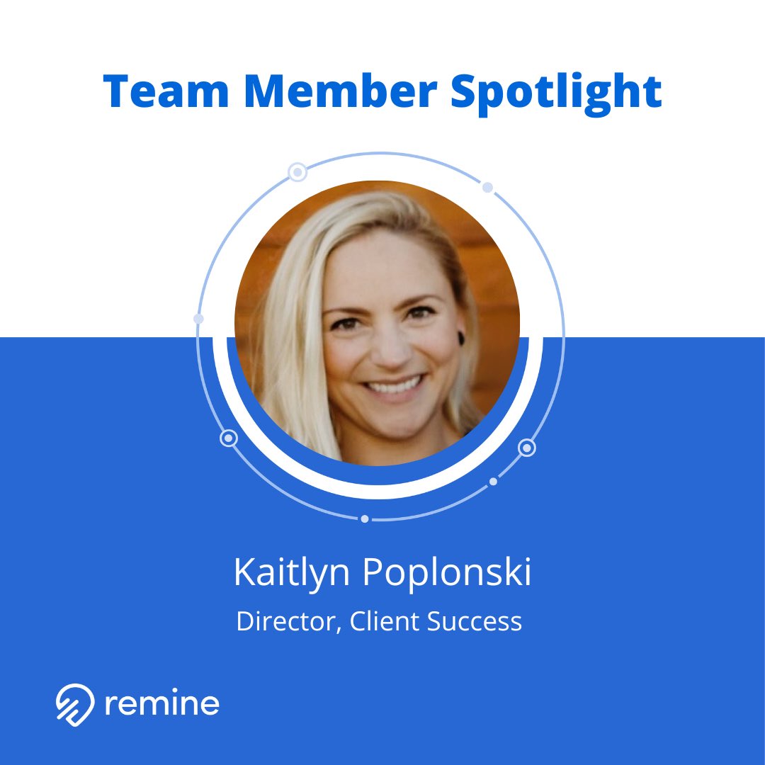 realremine's tweet photo. Meet Kaitlyn Poplonski, Director of Client Success at Remine.

Kaitlyn helps bring our training, marketing, product, and support teams together to develop strategies to enhance our client’s experience. 

Submit your application for an open role today! 

https://t.co/5JeUTM0D6z https://t.co/wPf28ZuA6i
