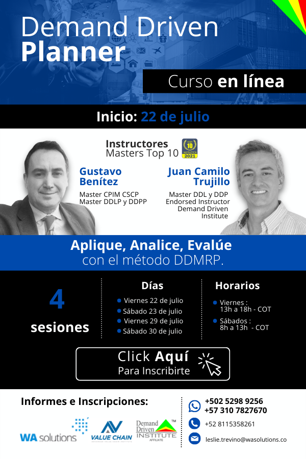 Hola! Si deseas recibir información sobre el curso de Julio del Demand Driven MRP (DDMRP) puedes solicitarla en este link. <a href="/ddinstitute/">Demand Driven Inst</a>  forms.gle/WeQyErCeNQN3Nv…