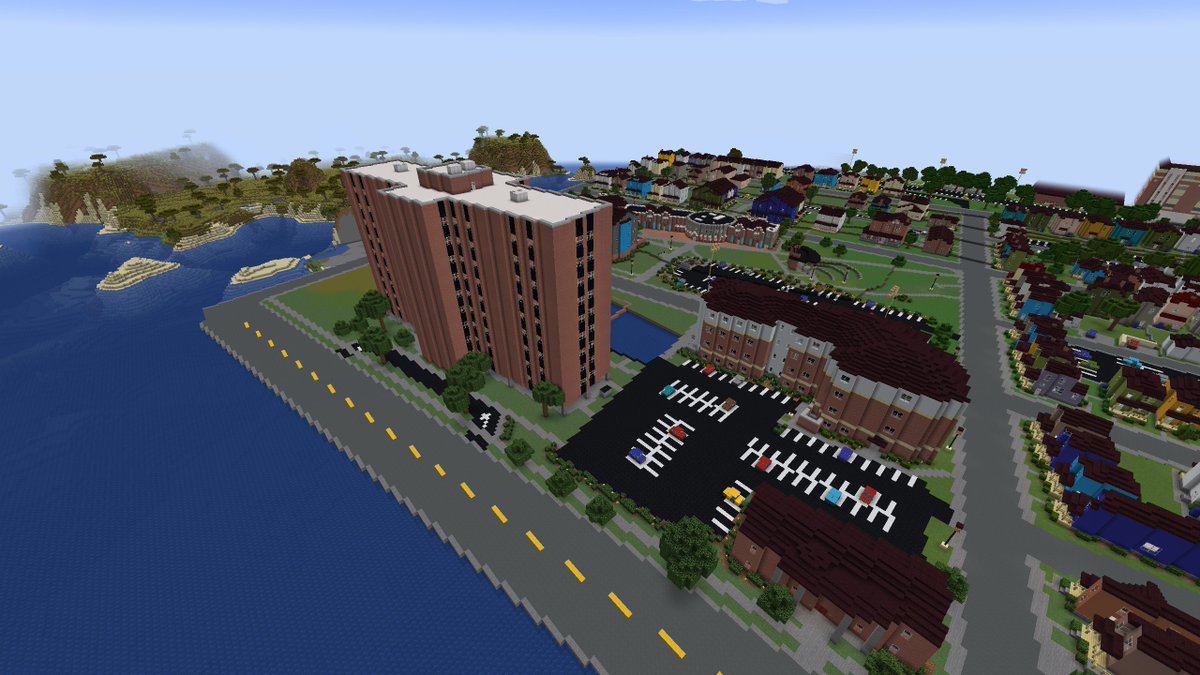 MinecraftDayton's tweet photo. Campus South and Lawnview apartments are complete! Now only a bit of landscaping needed. #UniversityofDayton #UD #HappyLate4thofJuly https://t.co/tbOUv57PkZ