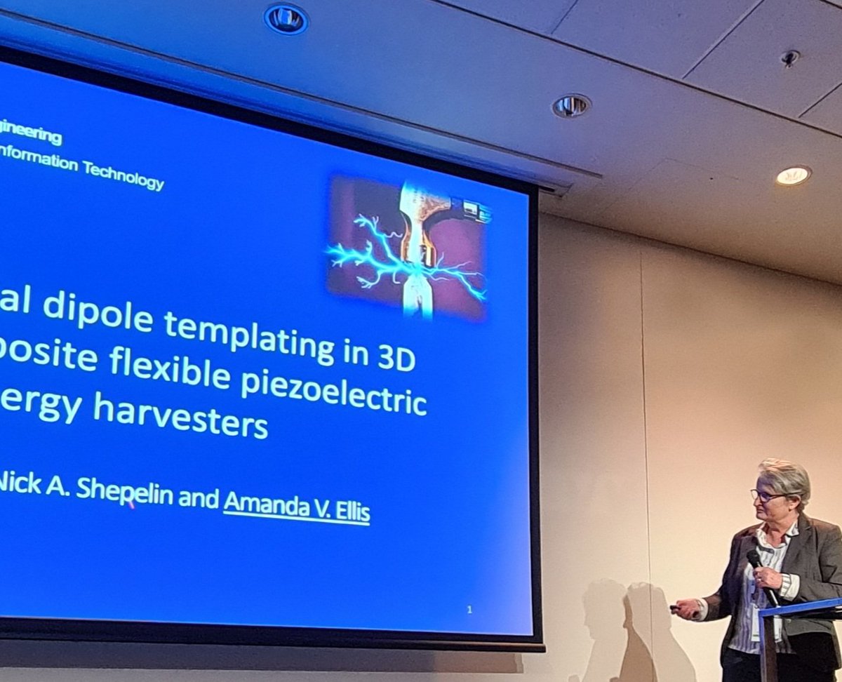 Peter Sherrell (He/Him) (@nanoin3d) on Twitter photo Awesome to see Head of Chemical Engineering @engunimelb, Prof. Amanda Ellis, talking about <a href="/ShepelinN/">Nick Shepelin</a> and our work on #Piezoelectric #Polymers at #RACI2022 Awesome to see Head of Chemical Engineering @engunimelb, Prof. Amanda Ellis, talking about <a href="/ShepelinN/">Nick Shepelin</a> and our work on #Piezoelectric #Polymers at #RACI2022