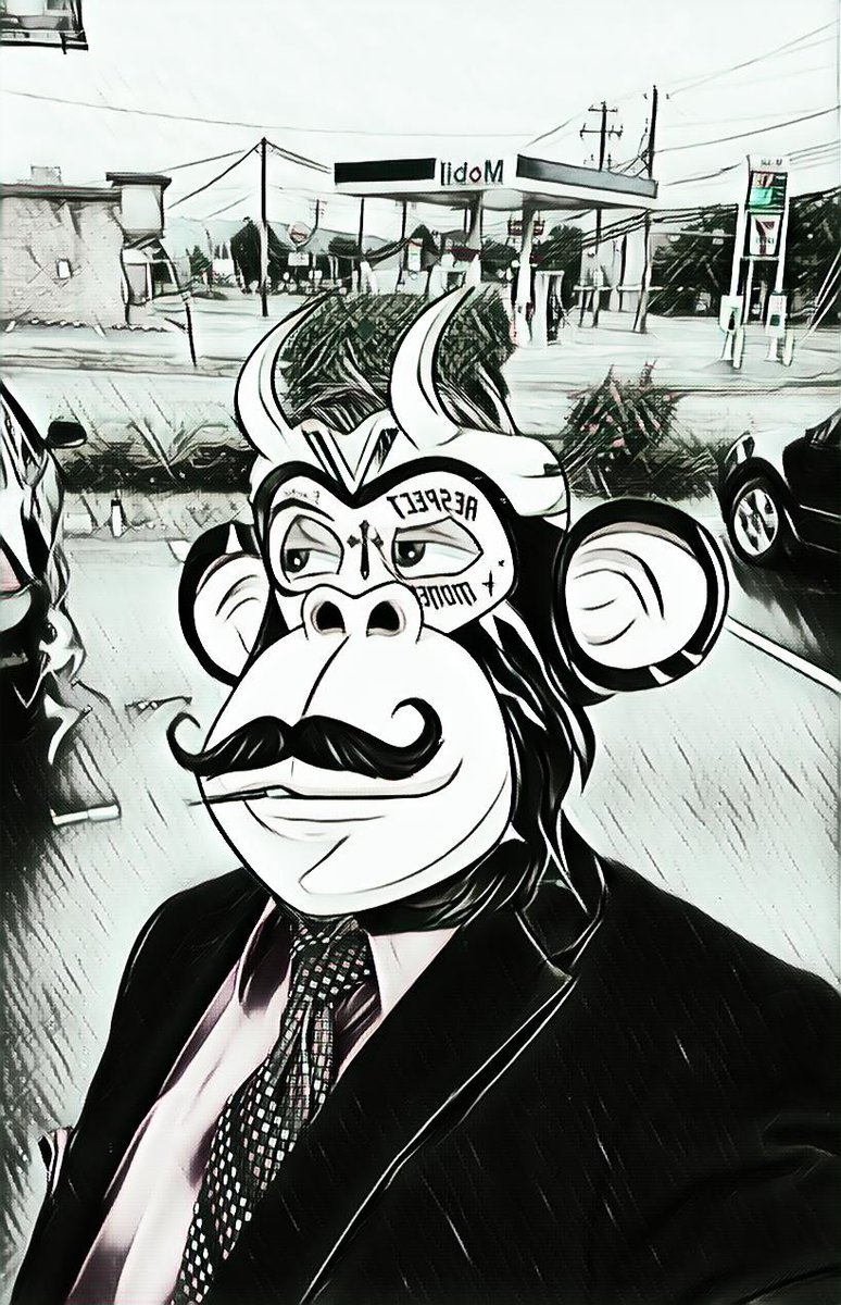 I'M LOVING THESE TWITTER CONTENT CHALLENGE submissions!!! Here's another awesome one from <a href="/michaelfutures/">Hollywood</a>  
Everyone better watch out for Loki the Ape!! 

Come check out our Discord and learn more about our Twitter content challenge and how to win $50 in ETH!!!!