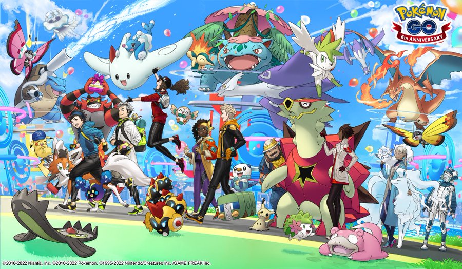 今日は何の日 ポケモンgo が6周年 記念イラストが発表 Mogulive