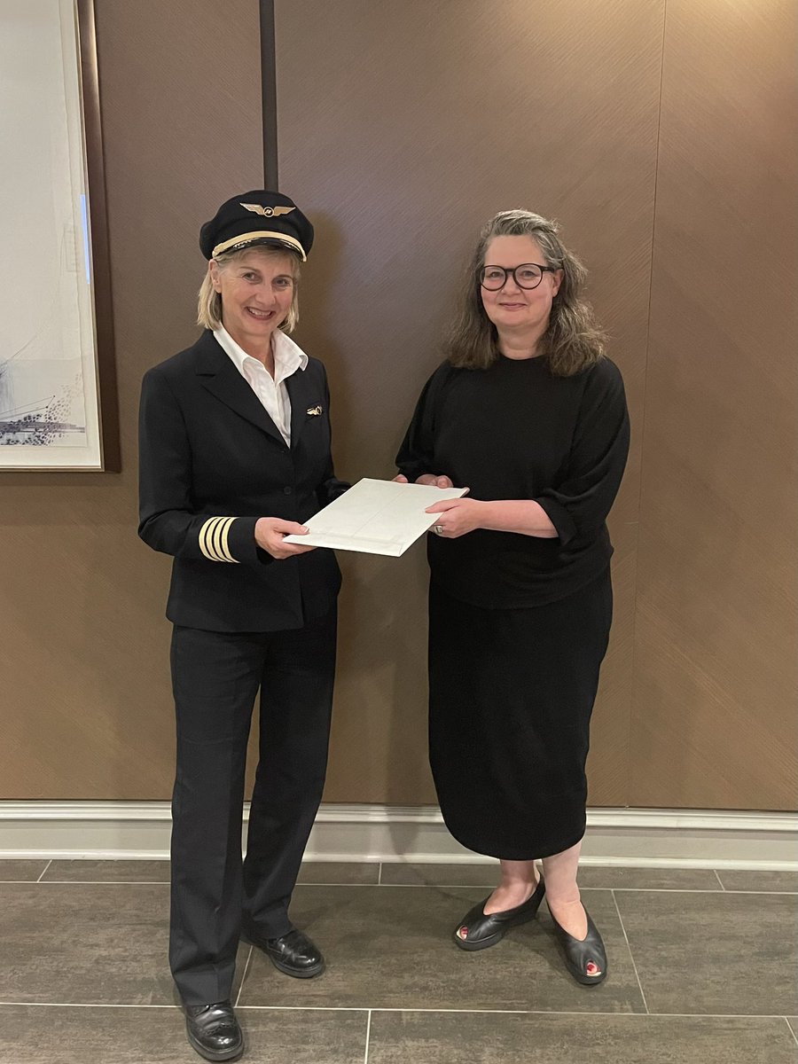 IcelandInUS's tweet photo. Thank you @Icelandair for flying over the Instruments of Accession of Finland &amp; Sweden to NATO only a few hours after the 🇮🇸 @PresidentISL ratified these historic documents. Impressive all female crew! 
We look forward to formally deposit them at the @StateDept soon @MFAIceland https://t.co/JQSCnGb93S