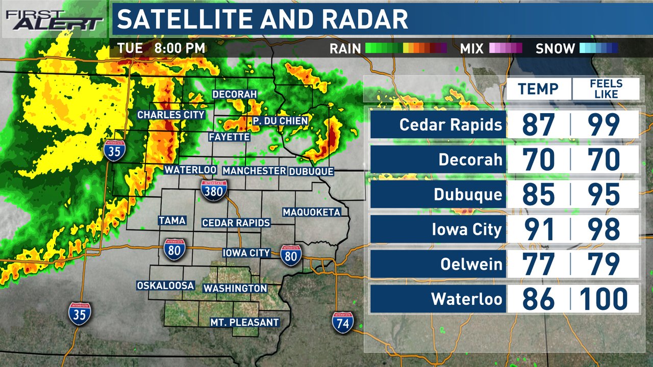 KCRGTV9 First Alert Weather on Twitter "Your current conditions and