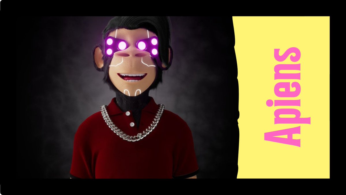 NftsTimer's tweet photo. APIENS
Utility
Apiens is the collection of meta fashion 3D young apes that started with a vision to make blockchain integrated clothes for NFTs enthusiasts back in January 2022. Apiens characters are the combination of youthfulness, fashion #nft #nftart #nftstimer https://t.co/NIE9gR2fQD