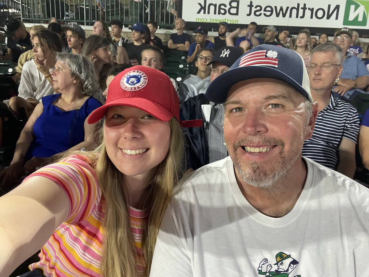 Having fun at the #SBCubs July 4th Fireworks night! 🎆
