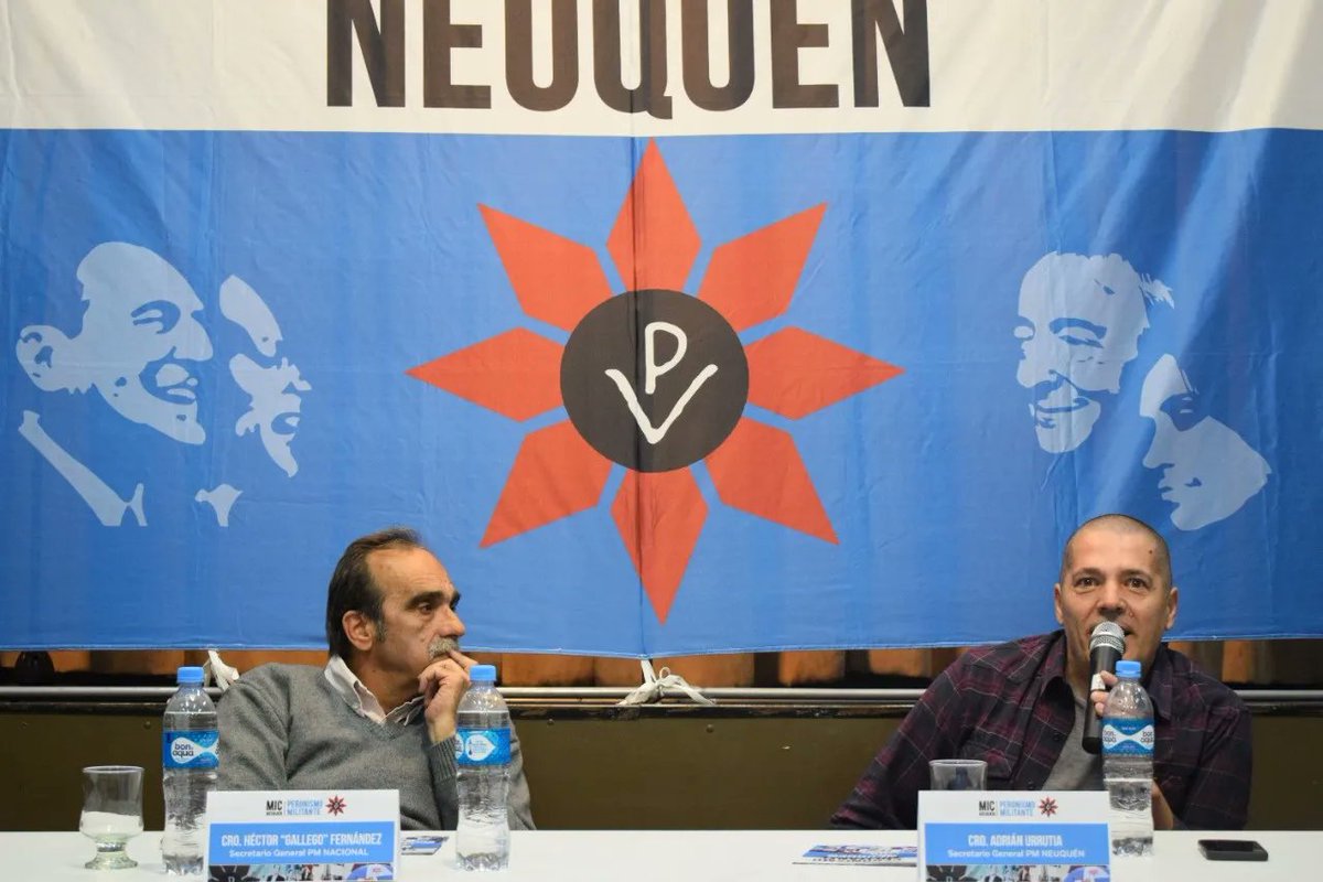 Peronismo_PM's tweet photo. #Hoy | En el Salón de AMUC de la Ciudad de Neuquén, con la presencia de nuestro Sec Gral @gallegofernandezpm y  responsable provincial Adrián Urrutia, se lanzó el #PeronismoMilitante Neuquén. Aumentamos la presencia en todo el país con la mística y aguante que nos caracteriza ✌️ https://t.co/5Odzyawop8
