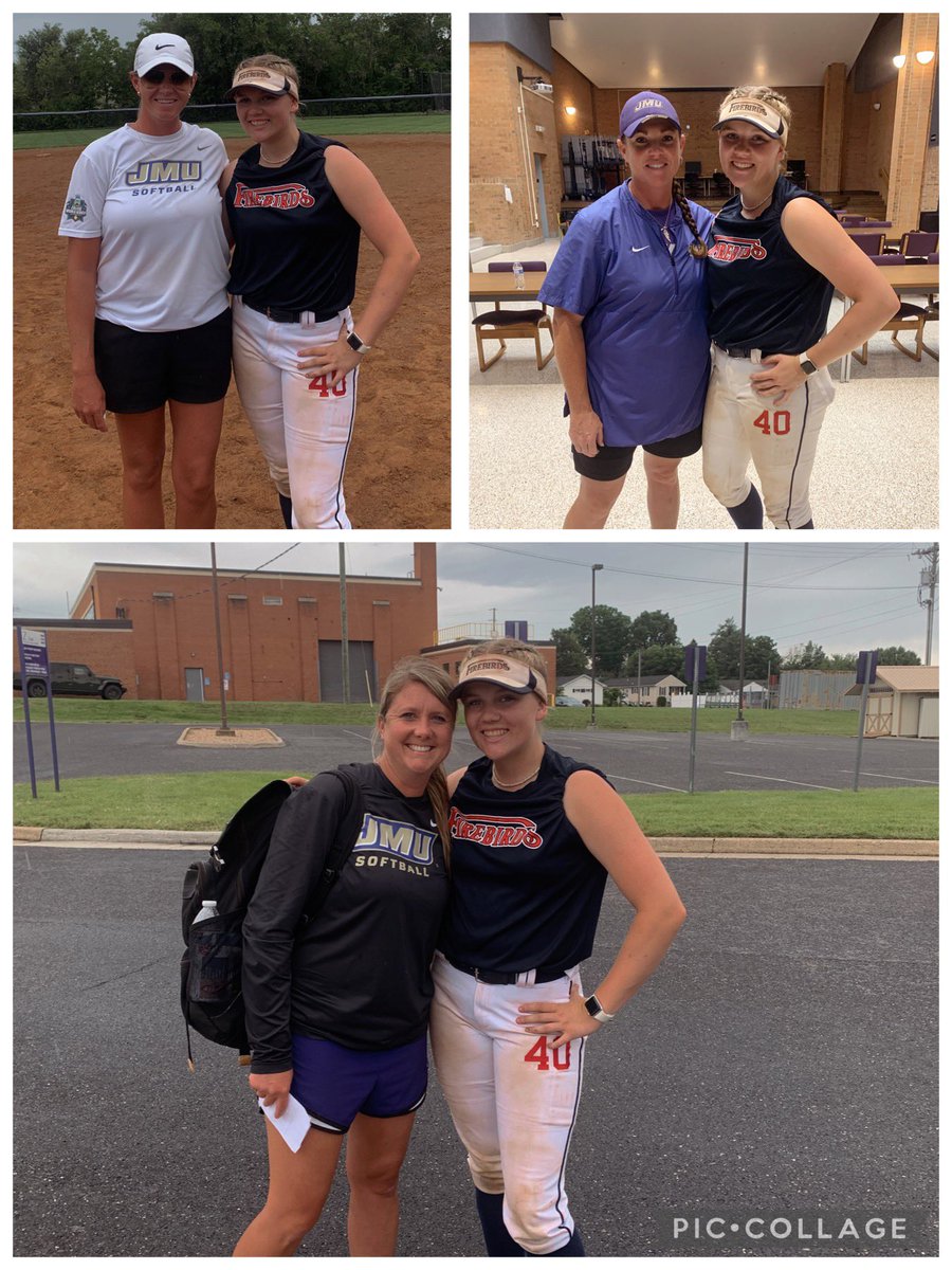 Had a great day at JMU today before heading to the USA East Coast Showdown! Thank you <a href="/Coach_LaPorte/">Loren LaPorte</a>, <a href="/Libby_Bowman12/">Libby Bowman</a>,<a href="/CoachWayneP/">Wayne</a> and Coach Herzig for a great camp! So excited to come back in August!
<a href="/FirebirdsFP/">Firebirds Softball</a> @Firebirds_Sable @Los_Stuff <a href="/IHartFastpitch/">I❤️Fastpitch</a> <a href="/ImpactRetweets/">Impact Promotions</a>