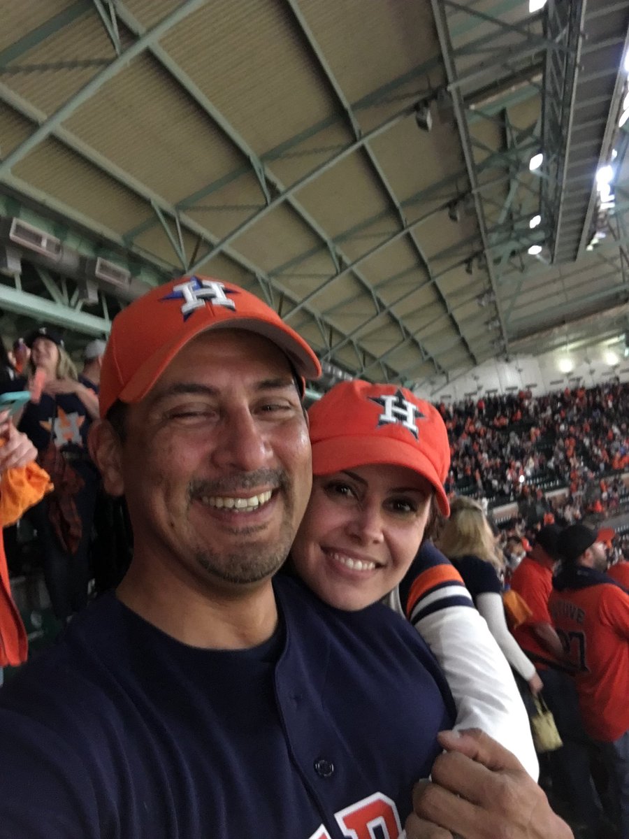 ARGonzalez22's tweet photo. The highlight for us will be World Series Game 5. 
We’ll never forget.  Love watching our @astros from Austin on @ATTSportsNetSW  with TK, Blummer and Julia.  Y’all are like family. #StrosTuesday https://t.co/nq25geQeQA
