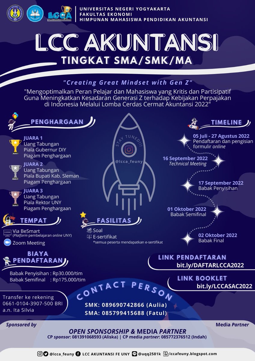 lccafebuny's tweet photo. 🚨 Big Event Is Coming🚨
🍂🍂Himpunan Mahasiswa Pendidikan Akuntansi🍂🍂
Proudly Present
✨ Lomba Cerdas Cermat Akuntansi Tingkat SMA/SMK/MA ✨

LCCA merupakan ajang kompetisi akuntansi tingkat nasional untuk siswa/i SMA/SMK/MA tingkat nasional. https://t.co/5KSWTyu71s