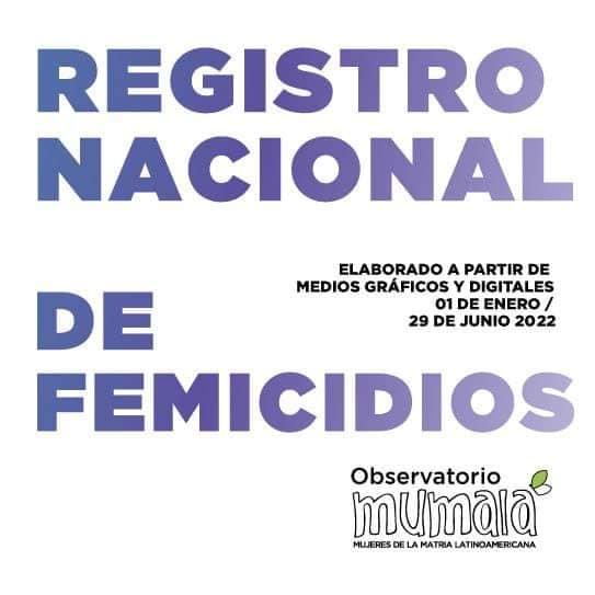 ChascomusMumala's tweet photo. 📊 Datos del Observatorio MuMaLá "Mujeres, Disidencias, Derechos" 
⚠️ Del 1ro de enero al 30 de Junio 2022 se perpetraron 175 muertes violentas de mujeres, travestis y trans. 1 muerte violenta de mujeres, travestis y trans en Argentina cada 25 hs. https://t.co/H7jP7zPOjl