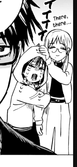 character make my go "Venti vibe "
(the most right one who pat the girl is a man)