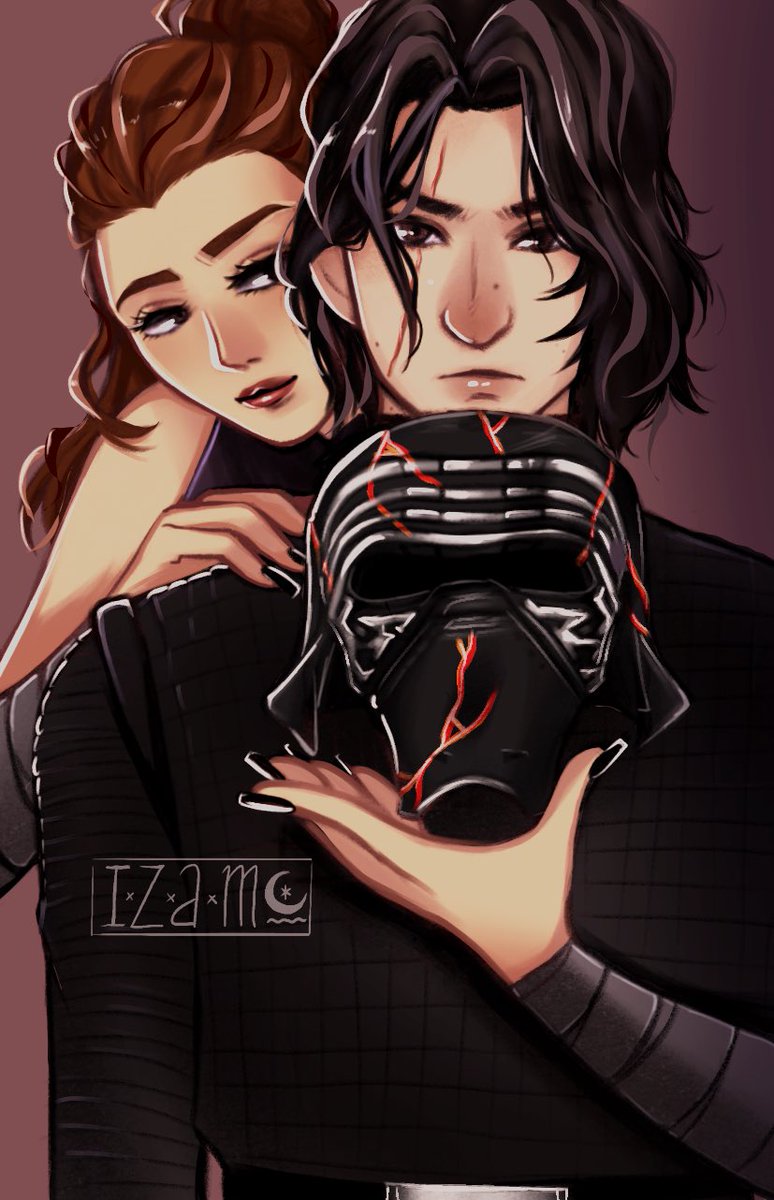 #darkrey #darksiderey #sithrey #kylo #kyloren #bensolo #reynobody #rey #reylo #starwars #sequeltrilogy #thelastjedi #tlj #tros #tfa #theforceawakens #badassrey #lightsaber #fanart #artist #procreate #timelapse #izachii #processvideo