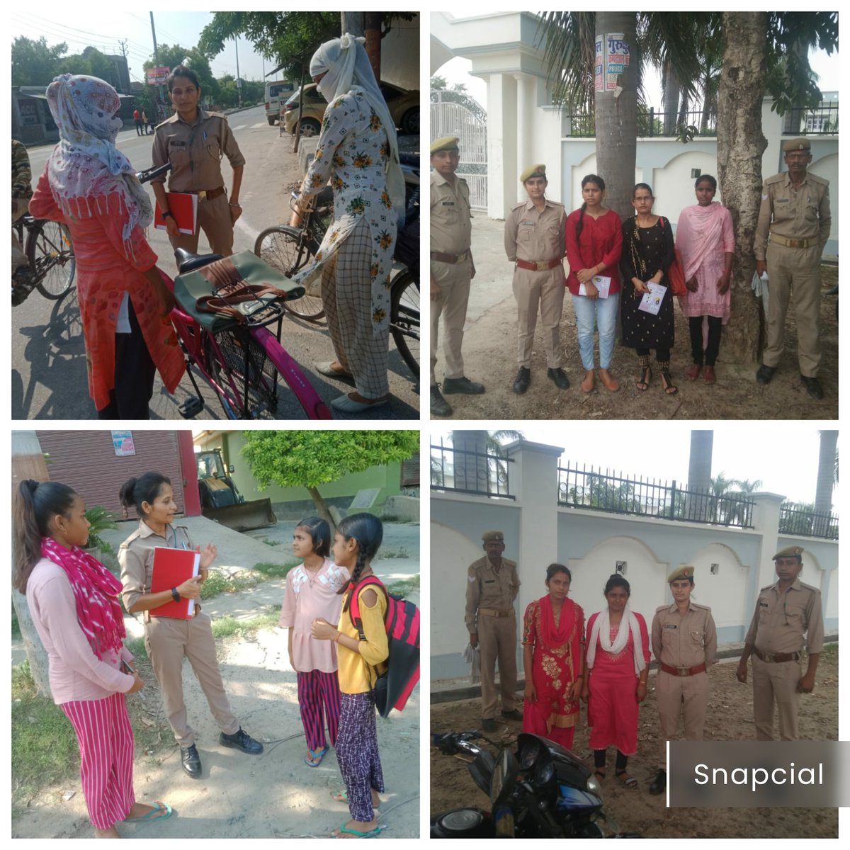 mainpuripolice's tweet photo. #SPMPI @KamleshDixitIPS के निर्देशन में जनपद पुलिस एंटी रोमियो टीम द्वारा #मिशन_शक्ति के तहत बाजारों,सार्वजनिक स्थानोंआदि पर महिला/बालिकाओं को वूमेन पावर हेल्पलाइन 1090,यूपी 112, चाइल्ड हेल्प लाइन 1098,व साइबरक्राइम के बारे में जागरूक किया जा रहा है। https://t.co/zFNZNYisNV