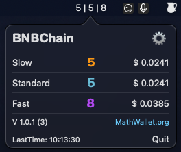 MathWallet's tweet photo. BNB Chain realtime GAS: 5 GWEI
Install MathGas to check the realtime multichain Gas Price!
https://t.co/PPzMPsbPDy
#BNB #mathgas https://t.co/025X7MWufA