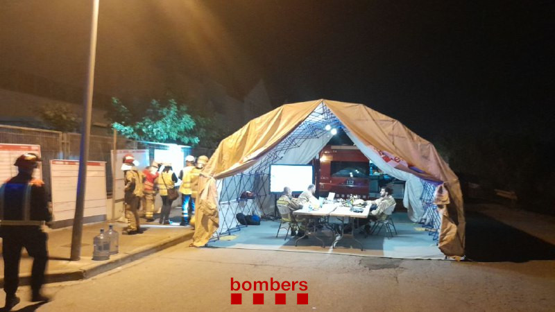 També s'hi ha establert el Centre de Comandament de #bomberscat #CCB