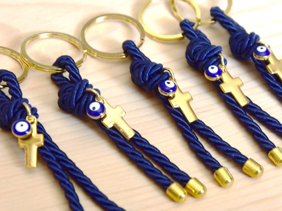 TrendyHandicraf's tweet photo. Excited to share the latest addition to my #etsy shop: 10 pcs Evil eye baptism favor keychains for Boys and Girls to offer to your Guests, https://t.co/5f1RWCmHg3 #gold #baptism #baptismfavors #keychainfavors #forboys #forgirls #forguests #greekbaptism #firstcommunion https://t.co/kMkfuIBedn