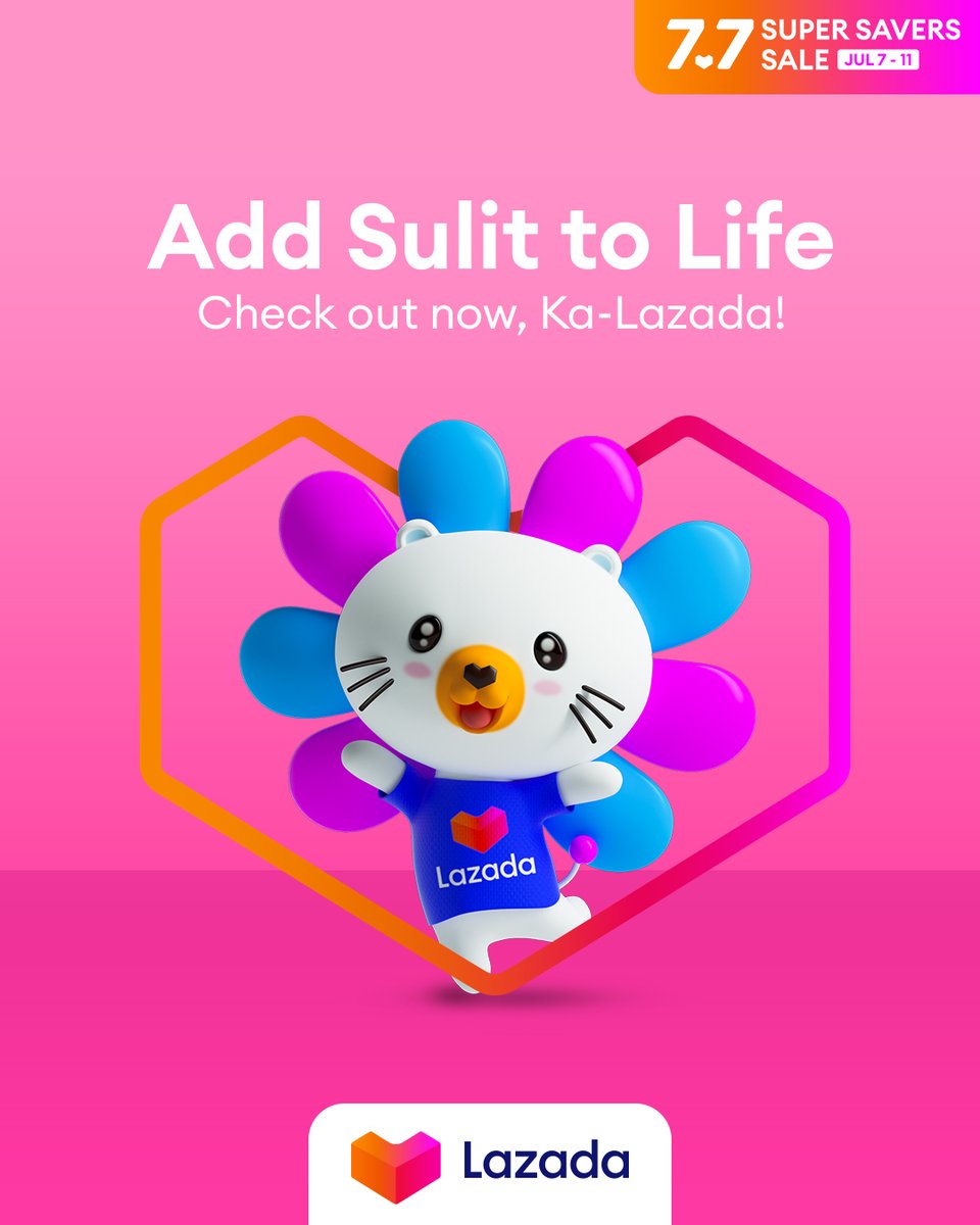 ✨ 7.7 Giveaway Alert! ✨

Day 1 na ng #LazadaSuperSaversSale, and we’re just getting started! Leave a 💙 below for a chance to win #LazadaPH vouchers. 😎

🛒 lzd.co/77SuperSaversS… 
#LazadaPH #AddToCartAddToLife