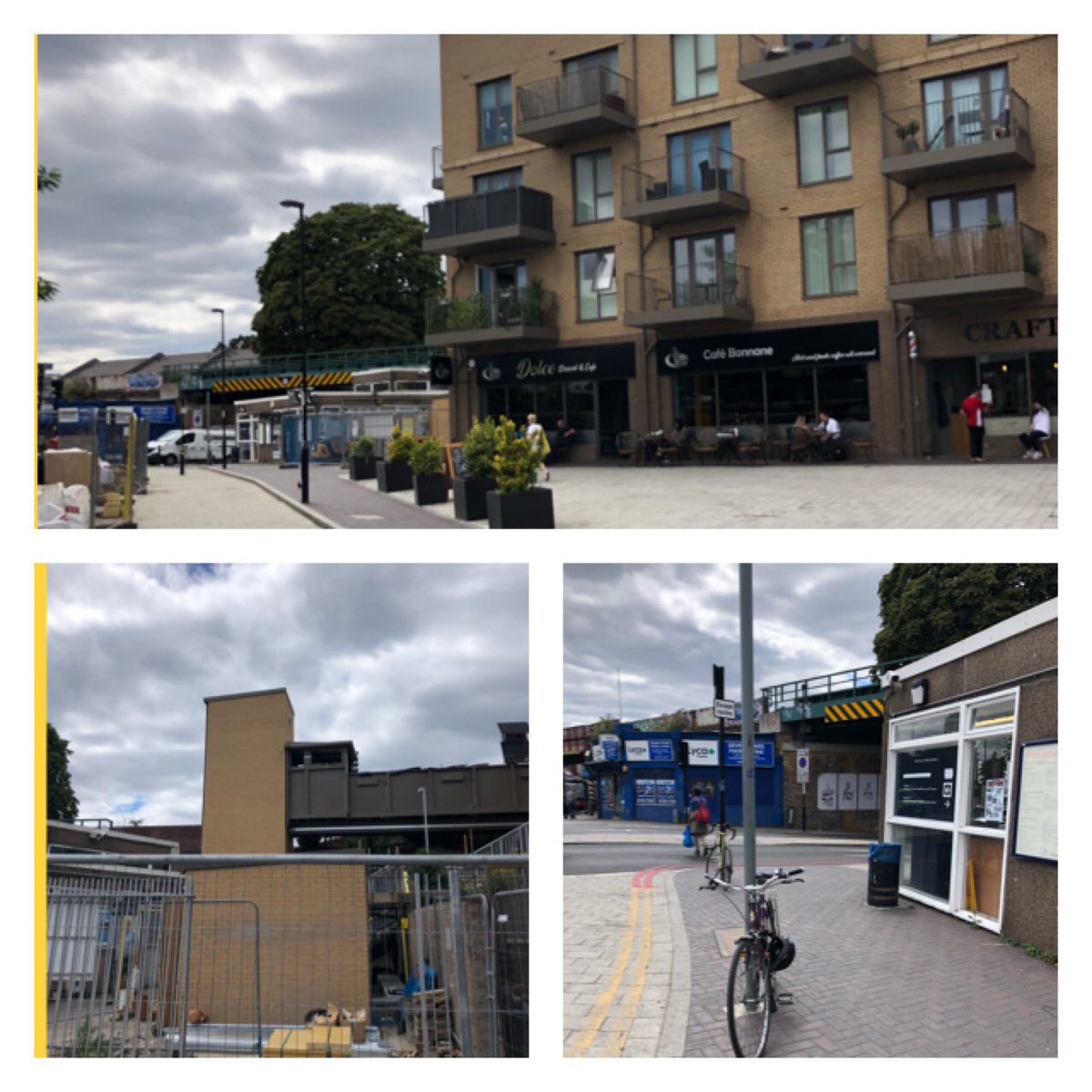 JaneCanDoSE4's tweet image. I’m big fan of Dolce/Cafe Bonnane in Catford☕️🍰🥪🍦such a great location in between both🚉the lift shafts on both sides now complete &amp;amp; told all still on course for completion in October-however need bike 🚲 stands in area as people resorting to lamp posts! #ImproveInfrastructure