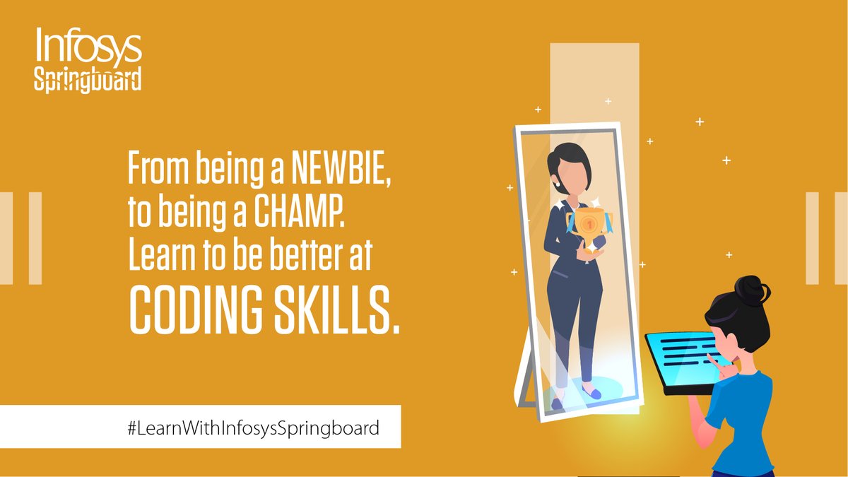 InfySpringboard's tweet image. Leaders are made when knowledge meets inventions and innovations. With #InfosysSpringboard, you get to stand outside the box and be more competitive in this ever-growing IT industry.

#LearnWithInfosysSpringboard #eLearningWithInfosys #NewAgeKnowledge #LearnByFun