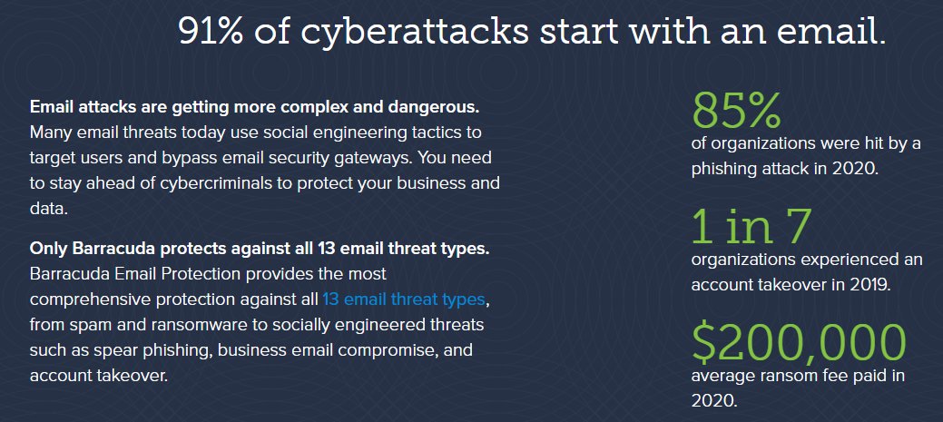 DigitelNET's tweet photo. Con Email Protection di Barracuda hai tutto ciò di cui hai bisogno per proteggerti da tutti i 13 tipi di minacce email, eliminando la necessità di soluzioni separate per la protezione dei dati e della posta elettronica. 
https://t.co/Gz8ku6XvJP https://t.co/0jcR9bv2f9