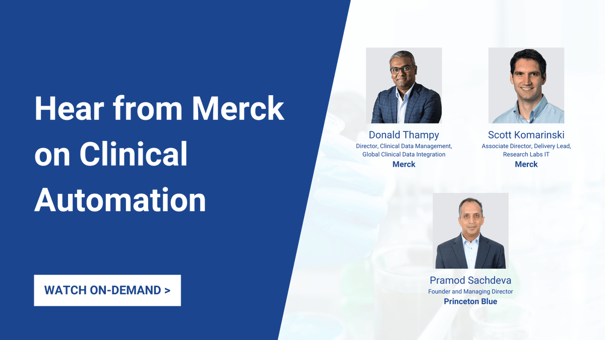 princetonblue's tweet photo. Watch Merck, a global #pharmaceutical company, share their #automation journey around managing change in Clinical Data Management with Princeton Blue and the Appian Low-code Platform. https://t.co/t7cSX9N85G https://t.co/jXzSFpnfnY