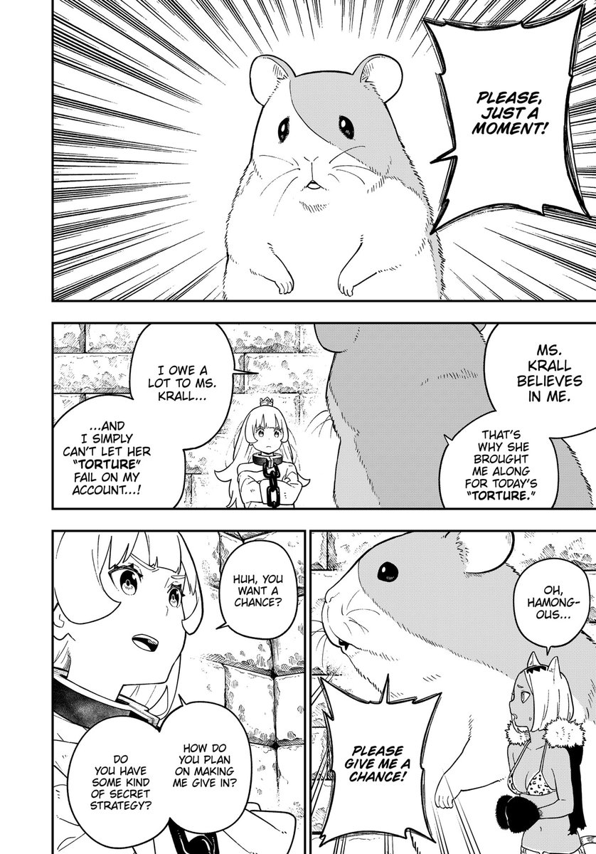 'tis time for torture, princess has quickly climbed up my all time faves lmao

it is insanely impressive that despite sticking to the same premise for 147 chapters, it has never missed a comedic beat

actual mastery of short-form manga

please read it 