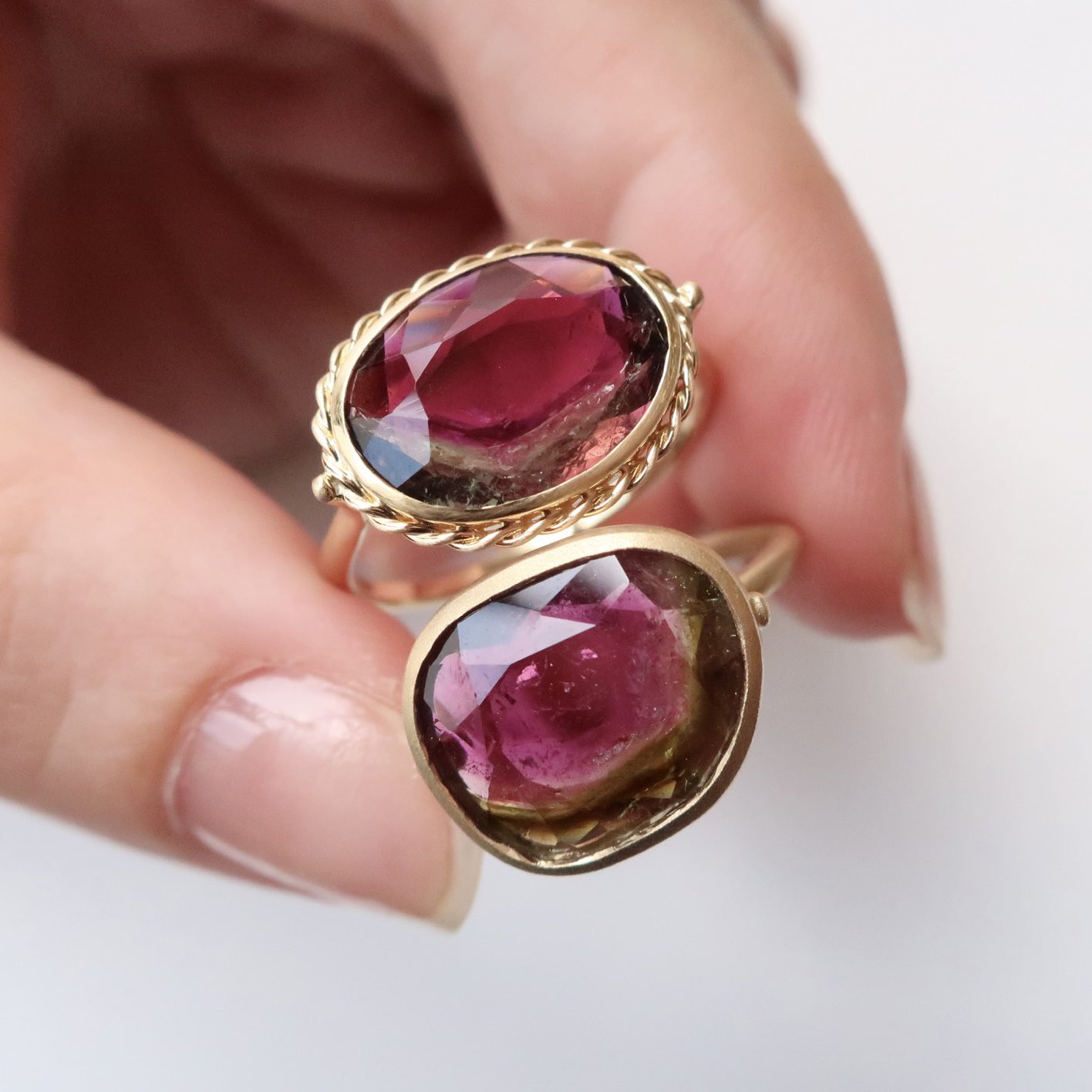 monaka jewellery モナカジュエリー バイカラー　トルマリン18K monaka jewellery モナカジュエリー バイカラー トルマリン18K