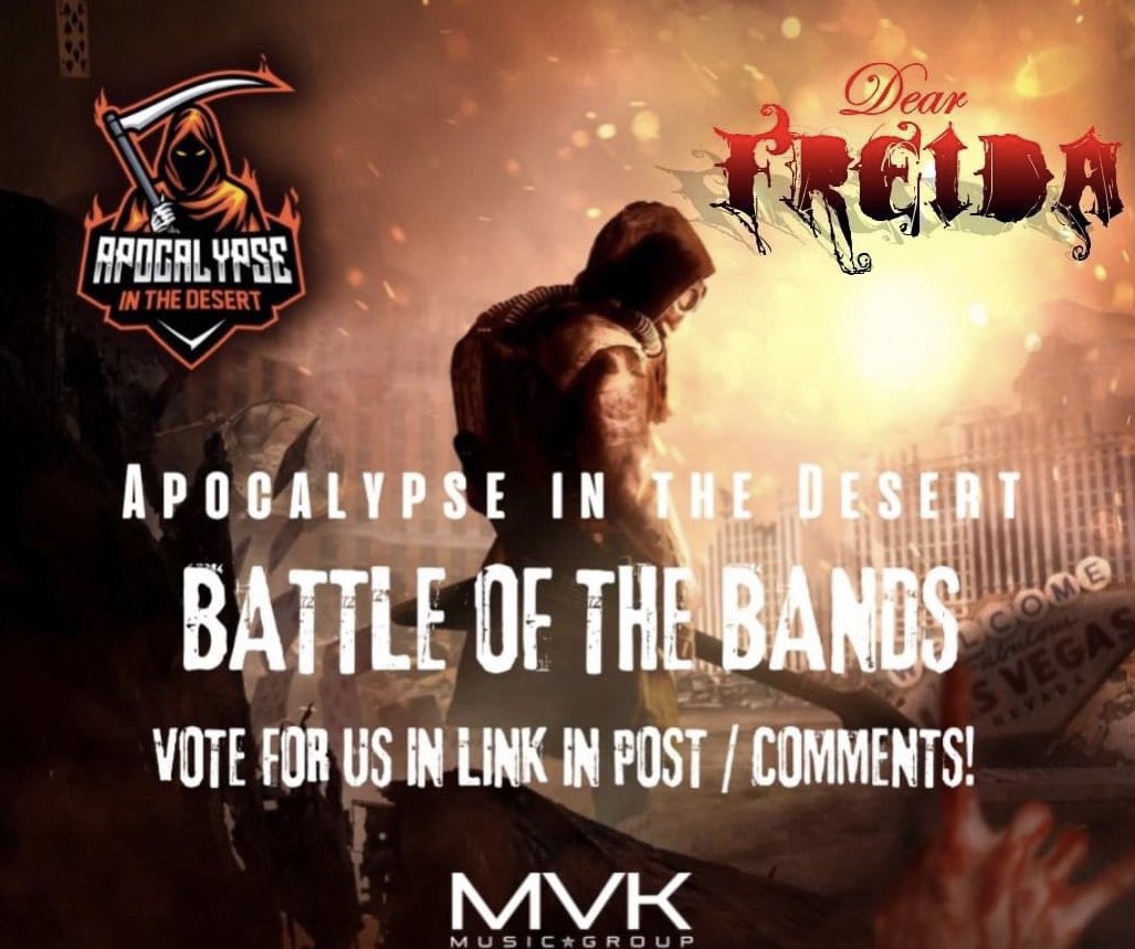 DearFreida's tweet image. FRENS AND FAM!!!  This is for the APOCALYPSE IN THE DESERT Festival, Happening March 24th &amp;amp; 25th, 2023 at the Fremont Country Club in Downtown Las Vegas!!! Every vote matters, would you please give us yours???

pollunit.com/en/polls/4txz1…