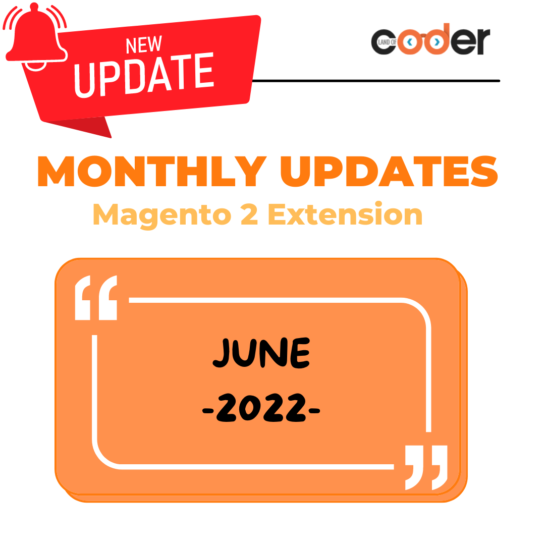 landofcoder's tweet image. 📣MAGENTO 2 EXTENSIONS MONTHLY UPDATES - JUNE 2022
🌟 Let’s take a journey with us to look back at what Landofcoder Team has been working on Magento 2 Extensions Monthly Updates – Jun 2022.
Let’s check the details here: bit.ly/3utVMpn
#landofcoder #magento